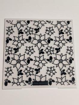 6 x 6" Embossing Folder - Poinsettia Pattern