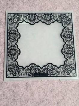 6 x 6" Embossing Folder - Lace Frame Delicate