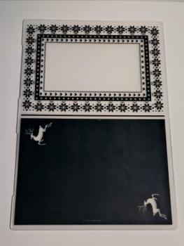 A4 Prägeschablone - Fairisle-Rahmen