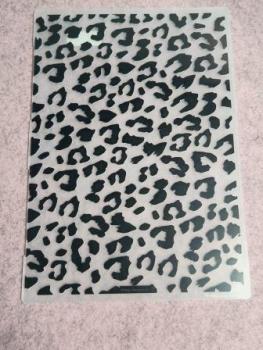 A4 Prägeschablone - Leoparden-Druck
