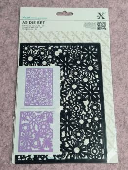 A5 Die Set (1pc) - Floral Filigree Background
