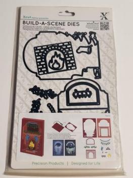 Shadow Box Die (14pcs) - Christmas Fireplace