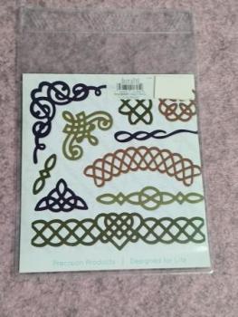 Stanzschablonen (10Stk) - Keltische Schnörkel