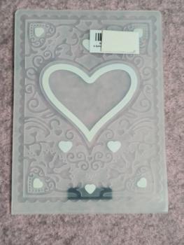 110 x 150mm Schneide- und Prägeschablone - Herzrahmen