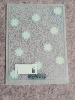 110 x 150mm Schneide- und Prägeschablone - Blütenmuster