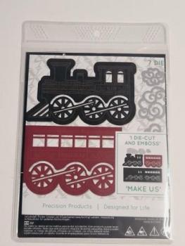 Stanzschablonen (5Stk) - Weihnachtszug