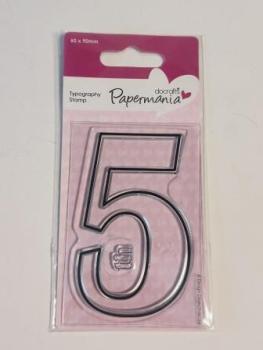 60 x 90mm Typography Clear Stamp - 5