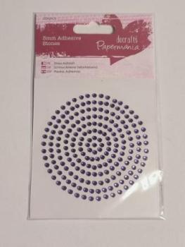 3mm Adhesive Stones (206pcs) - Purple