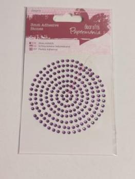 3mm Schmucksteine Selbstklebend (206Stk) - Pink