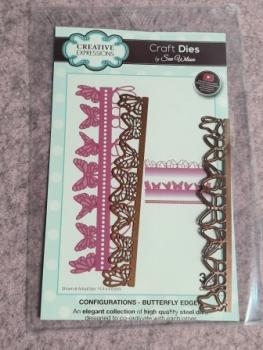 Stanzschablone Schmetterlingkante