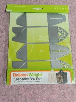 Stanzschablone Tonic Studios Indulgence Balloon Weight Keepsake Box A4+ Metal Cutting Die 624E