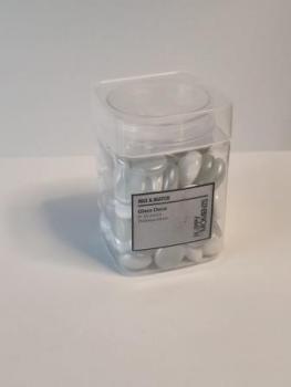 Glass-Nuggets ca 2 cm weiß