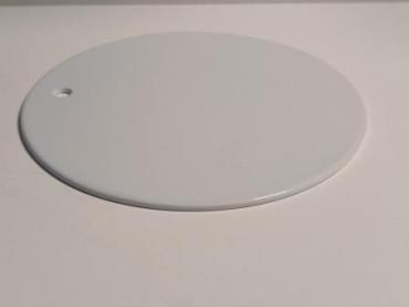 Keramikteller, D: 20 cm, Stärke 0,5 cm, weiß