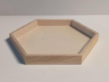 Tablett sechseckig 21 cm