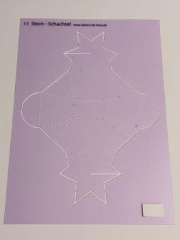 Design-Schablone Nr. 11 "Stern-Schachtel", DIN A4