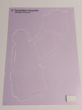 Design-Schablone Nr. 37 "Pyramiden-Schachtel", DIN A4