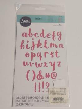 Stanzschablone Alphabet