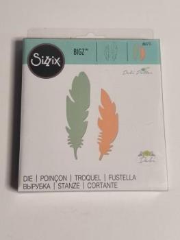 Stanzschablone Feder