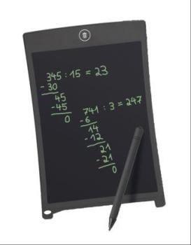LCD Schreibtafel mit Stift sw
