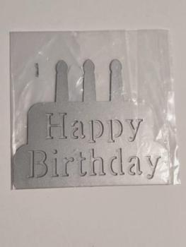 Stanzschablone  Happy Birthday