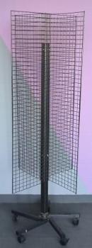 Ständer schwarz mit 4 Gitter