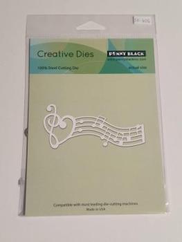 Stanzschablone Notenzeile