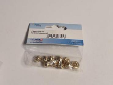 Rollenglöckchen gold 12 mm, 10 Stück