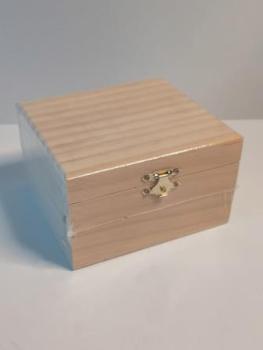 Holzbox rechteck. FSC-Mix 12,5x11,5x7,5cm