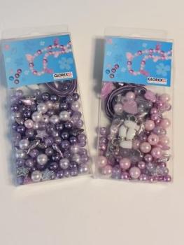 Perlen-Set lila sortiert GLOREX 61631005