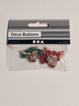 Deco-Button Kürbis  23-34 mm  3Stk / Bt
