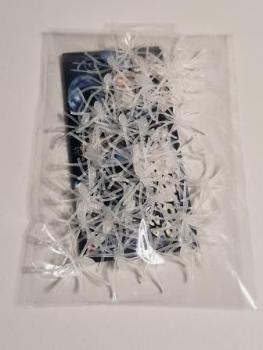 Widmann 5381F - Fluoreszierende Spinnen, leuchten in der Dunkelheit, Horror, Halloween