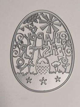 Stanzschablone Osterei