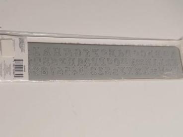 Stanzschablone Sizzix Sizzlits Decorative Strip Die by Tim Holtz-Boardwalk Alphabet