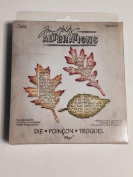 Stanzschablone Blätter