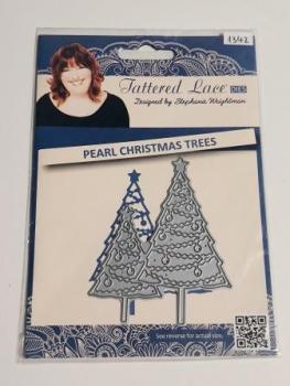 Stanzschablone Weihnachtsbäume