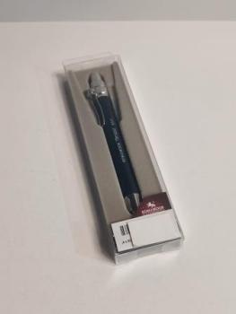 Druckbleistift Metall- Minenhalter 5,6 x 80 mm Mine - Schwarz - mit Minenspitzer und Clip , im Etui > 5PK <