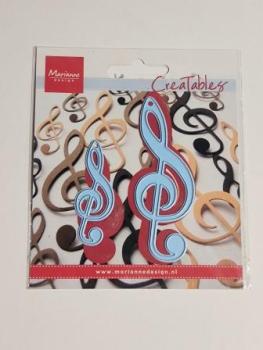 Stanzschablone Noten