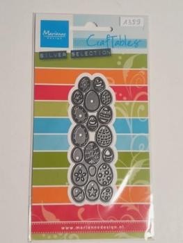 Stanzschablone Ostereier