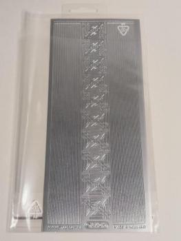 Konturensticker silber