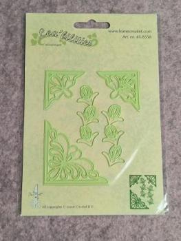 Lea bilitie® Corner flowers snij en embossing mal