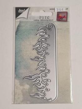 Stanzschablone Feuer