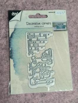 Stanzschablone Ecken