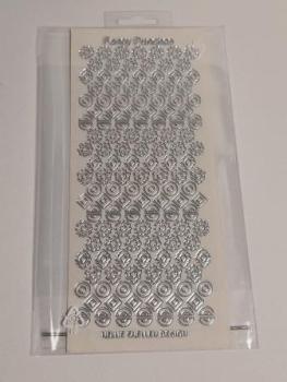 Konturensticker transp./silber