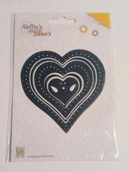 Stanzschablone Herzen