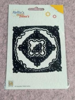 Multi Frame Dies MFD040 square butterflies