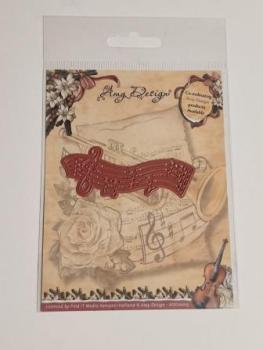 Die - Amy Design - Vintage Christmas Collection Die - Musical Stave