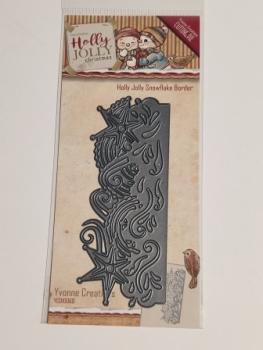 Die - Yvonne Creations - Holly Jolly - Snowflake Border