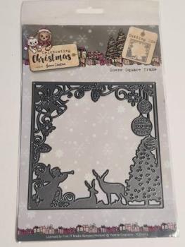 Die - Yvonne Creations - Celebrating Christmas- Scene Square Frame