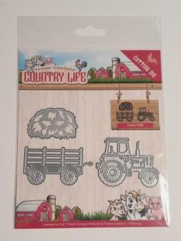 Tractor - Country Life - Snijmal - Yvonne Creations