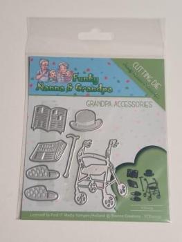 Grandpa Accessories - Funky Nanna and Grandpa - Snijmal - Yvonne Creations